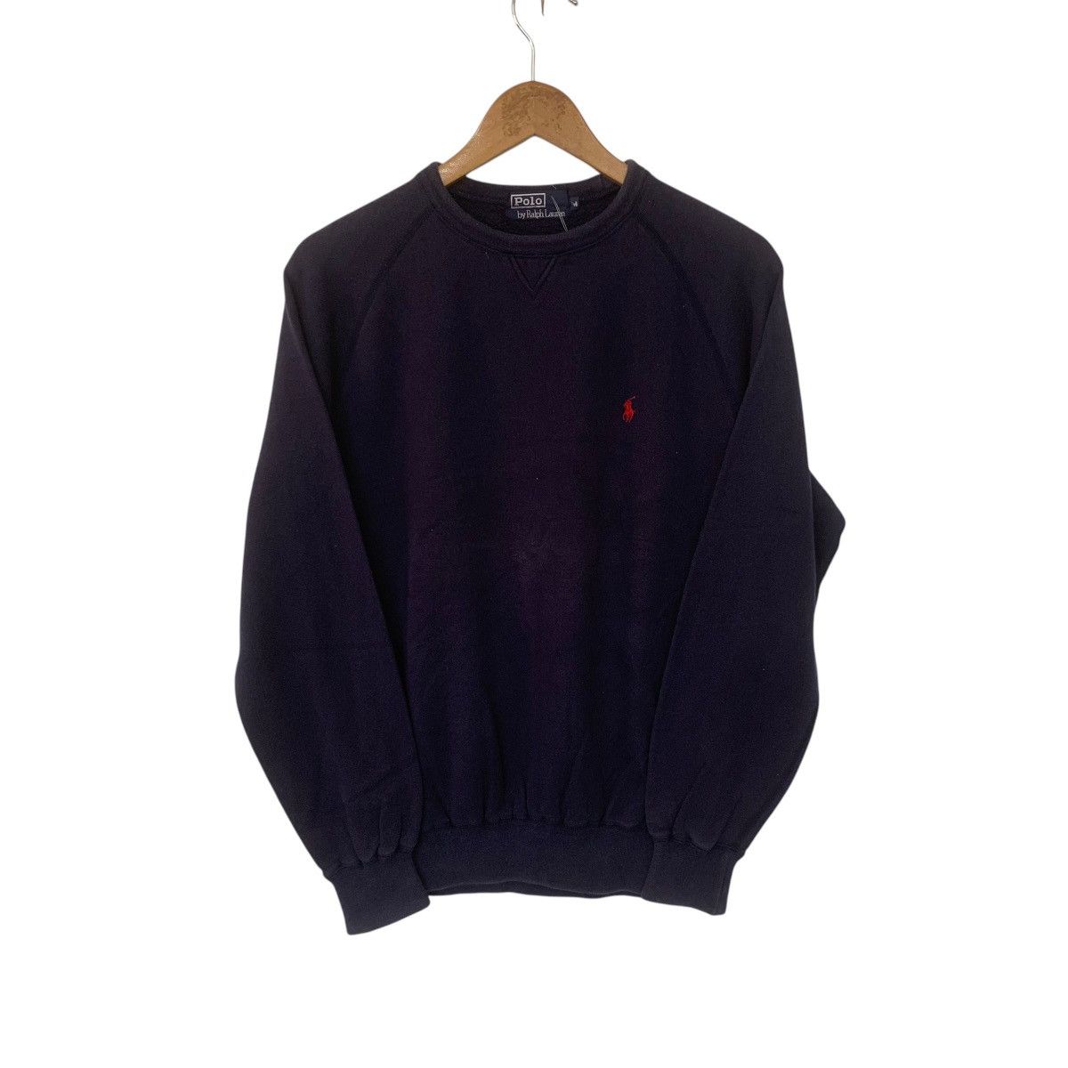 Polo Ralph Lauren × Vintage Vintage Polo Rlaph Lauren Sweatshirt Navy Blue Medium Size US M / EU 48-50 / 2 - 1 Thumbnail