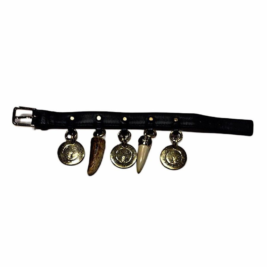 Yves Saint Laurent Authentic YSL Rive Gauche Medallion Horn Bracelet Size ONE SIZE - 1 Thumbnail