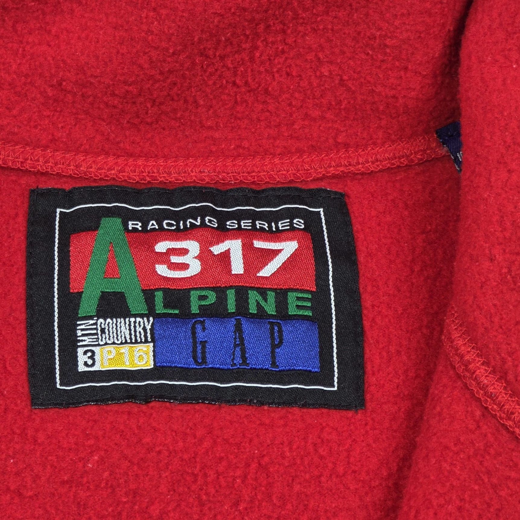 Gap VTG GAP Alpine Racing Series Full Zip Ski Fleece Vest Adult M Red Taiwan Man Size US M / EU 48-50 / 2 - 6 Thumbnail