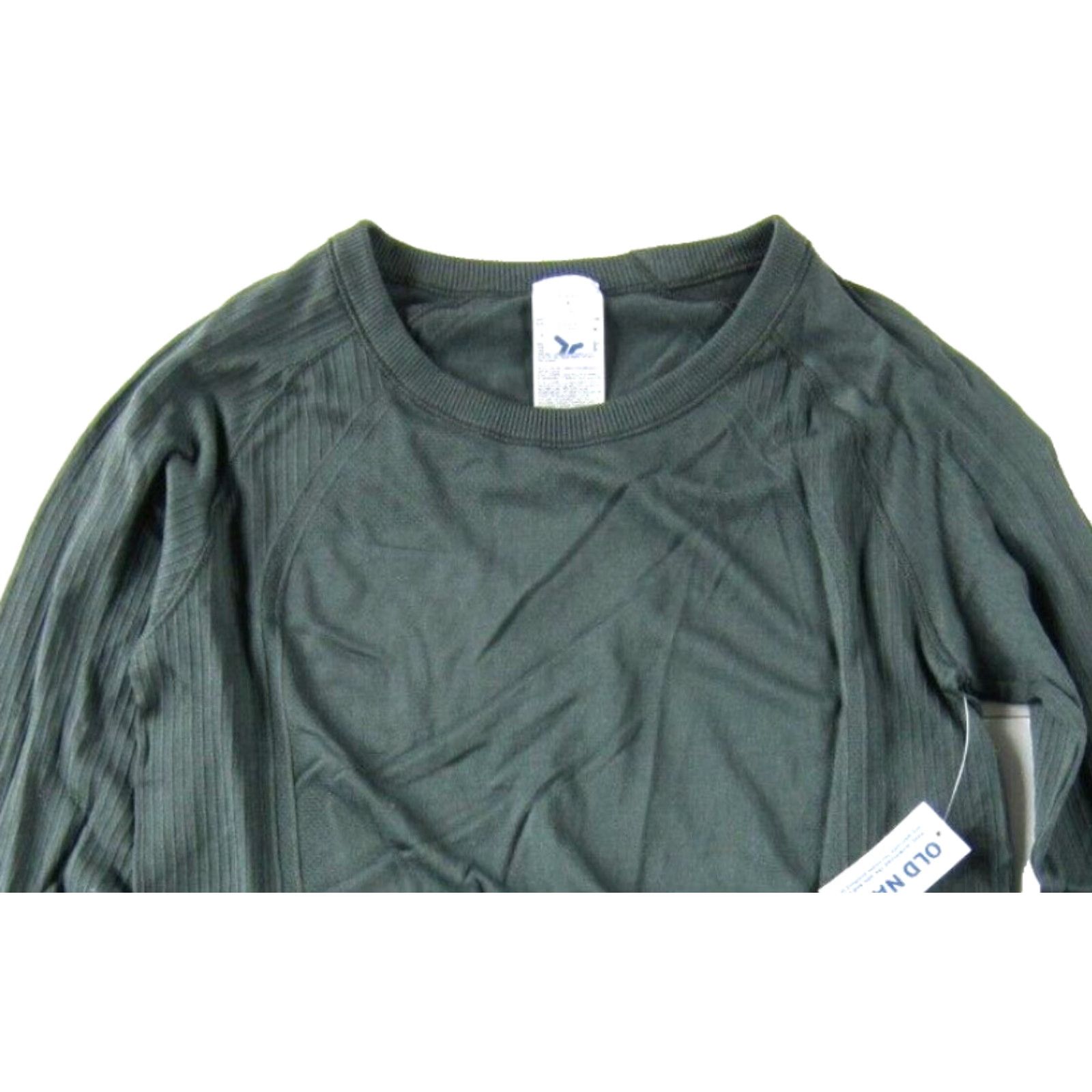 Old Navy VINTAGE Old Navy Shirt Women S Go-Dry Army Green Long Sleeve Pullover 100% Nylon NWT Floral Jersey Fall Spring Summer Winter Casual Business Travel Size S / US 4 / IT 40 - 4 Thumbnail