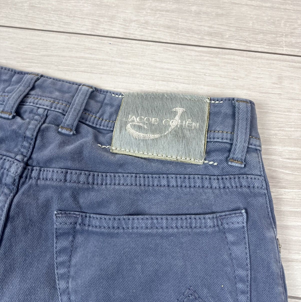 Jacob Cohen Jacob Cohen Luxury Hand Made Straight Blue Pants Jeans 31 sz Size US 31 - 16 Thumbnail