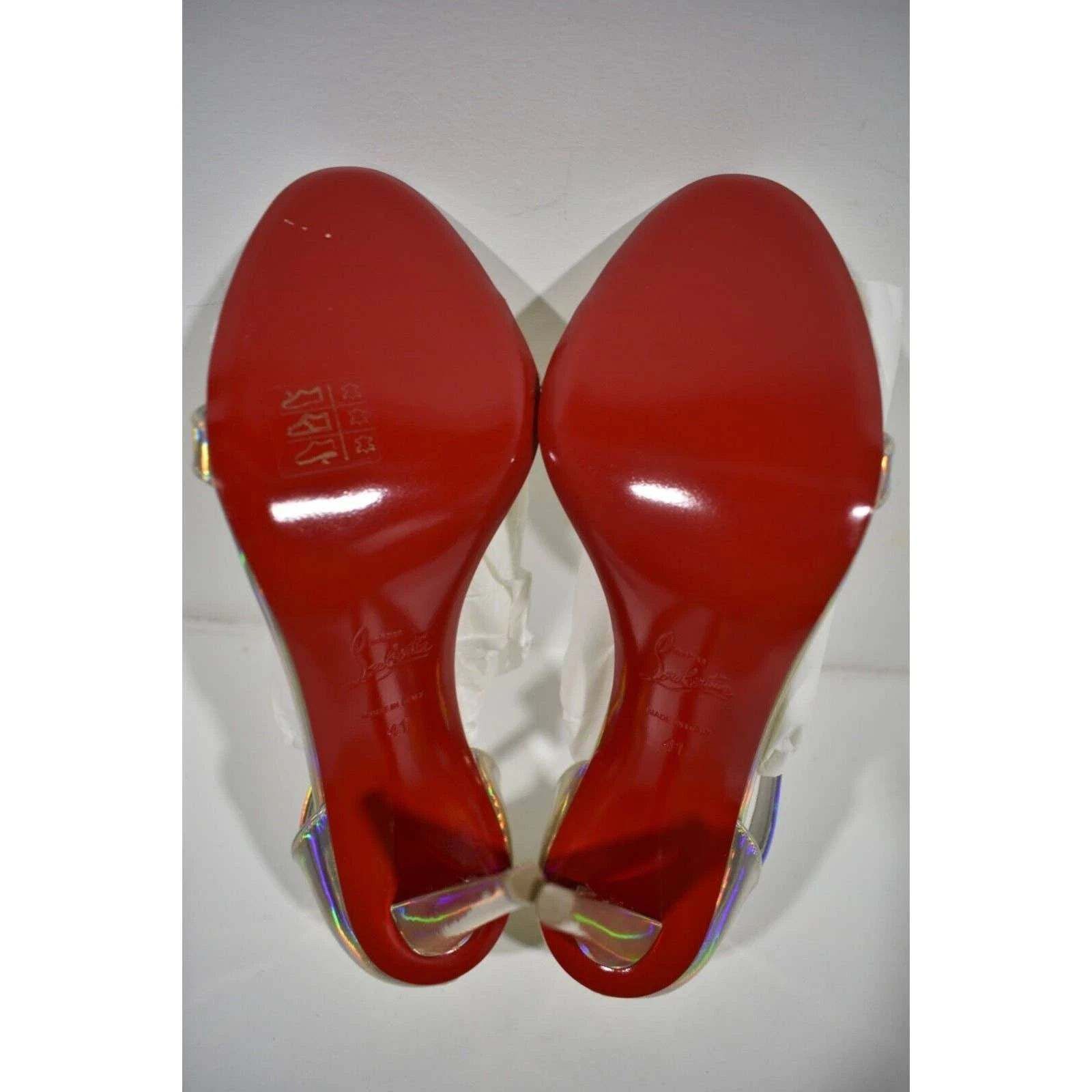 Christian Louboutin Astridal 100 Gold Patent Psychic Strap Sandal Heel Pump 41 Size US 11 / IT 41 - 12 Thumbnail