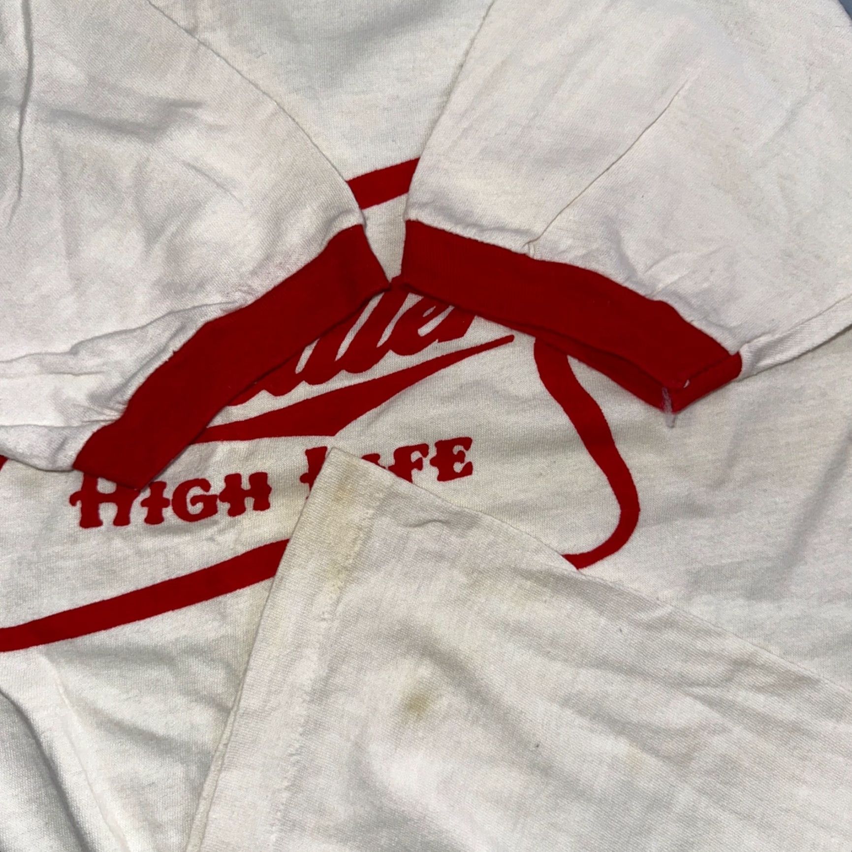 Vintage Vintage Miller High Life Ringer T-Shirt Men M White 80s Beer graphic Rare Size US M / EU 48-50 / 2 - 4 Thumbnail