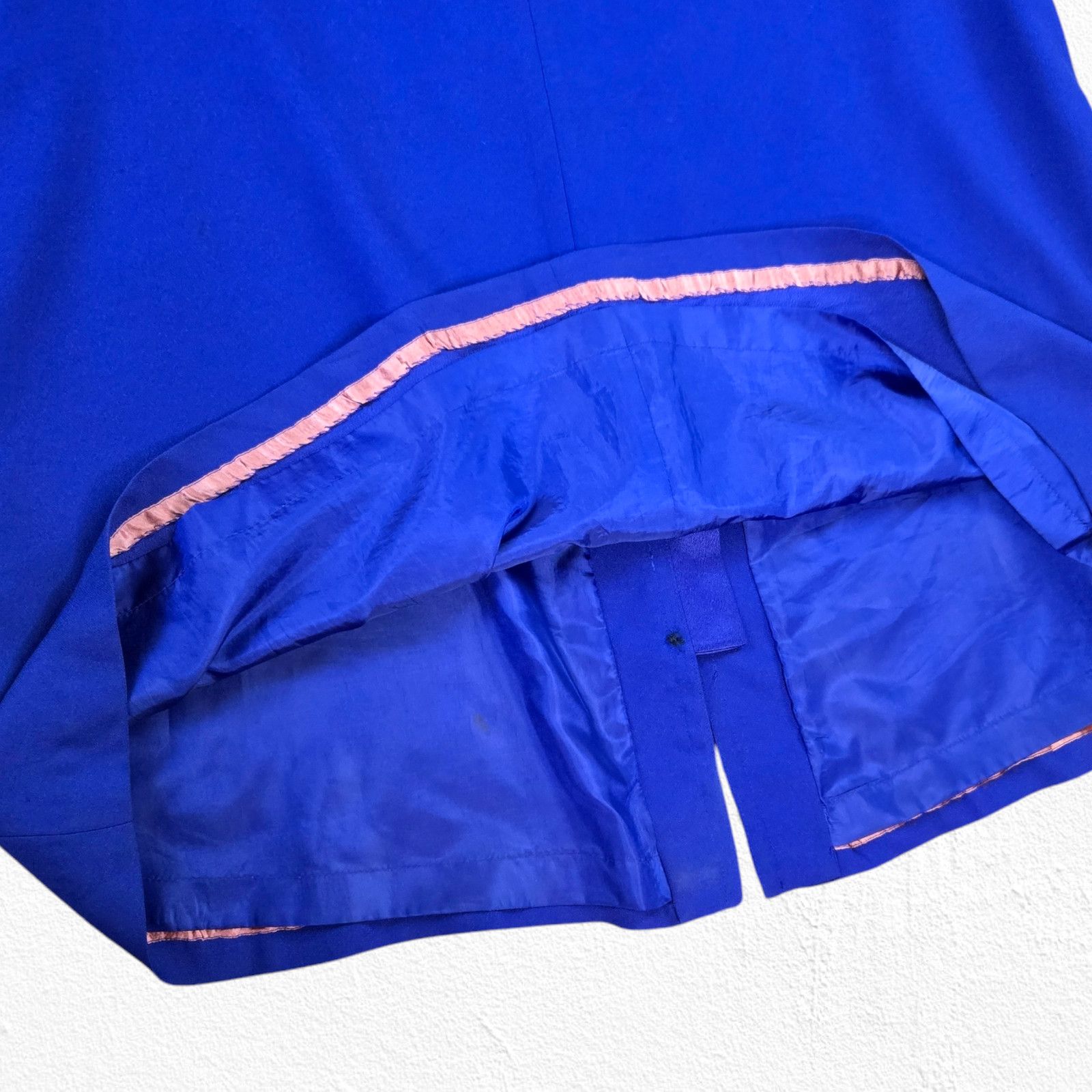 Evan Picone 90s Blue Longline Jacket Overcoat Size 18 Size XXL / US 16-18 / IT 52-54 - 7 Thumbnail