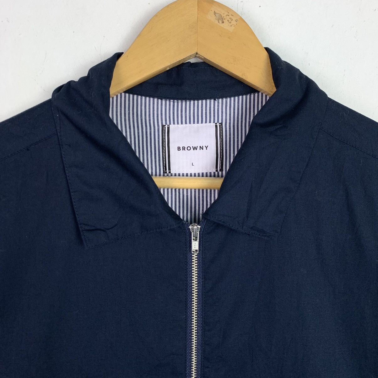 Japanese Brand Vintage Browny Full Zipper Light Jacket Size US L / EU 52-54 / 3 - 2 Thumbnail
