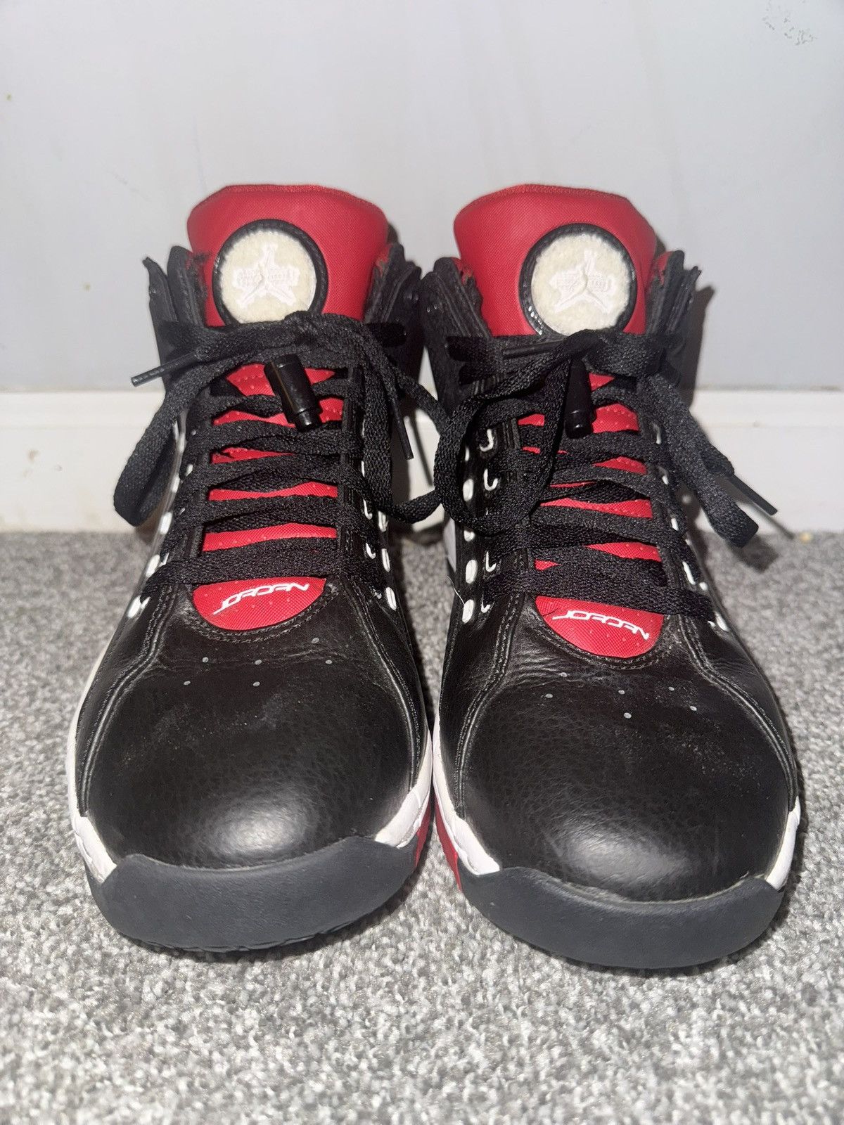 Nike Jordan Ol'School Black White Gym Red Bred Mens Sneakers, 8.5 Size US 8.5 / EU 41-42 - 2 Thumbnail