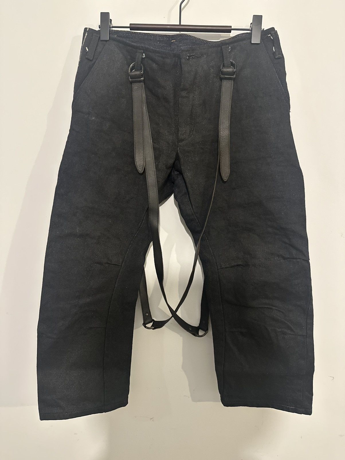 Incarnation Incarnation waxed jeans with Guidi leather belt Size US 30 / EU 46 - 1 Thumbnail