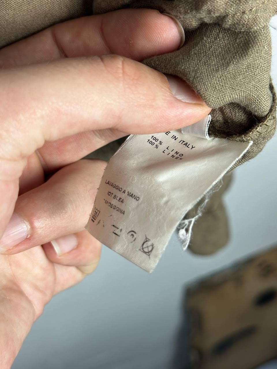 Dirk Bikkembergs Vintage Bikkembergs Linen Brown Collar Logo Shirt Size XXL Size US XXL / EU 58 / 5 - 12 Thumbnail