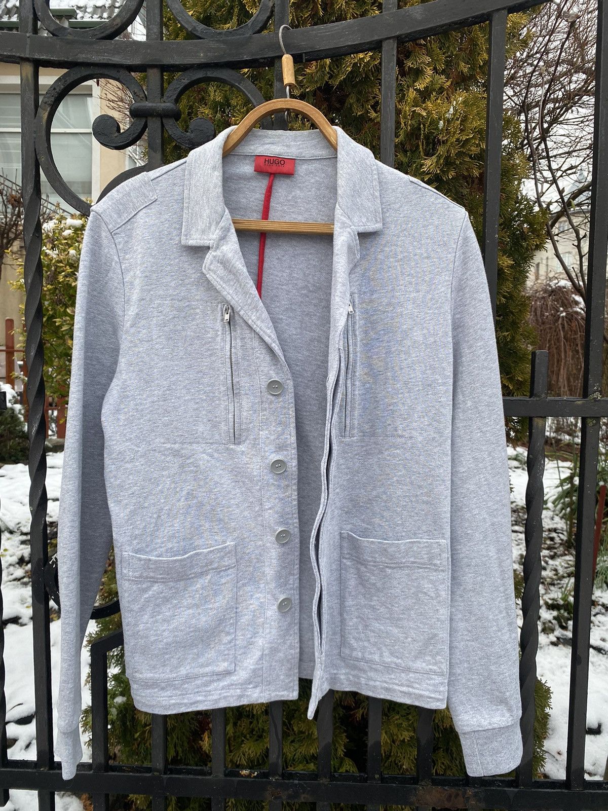 Hugo Boss × Vintage Vintage Hugo Boss Grey Jacket Women Size M / US 6-8 / IT 42-44 - 5 Thumbnail