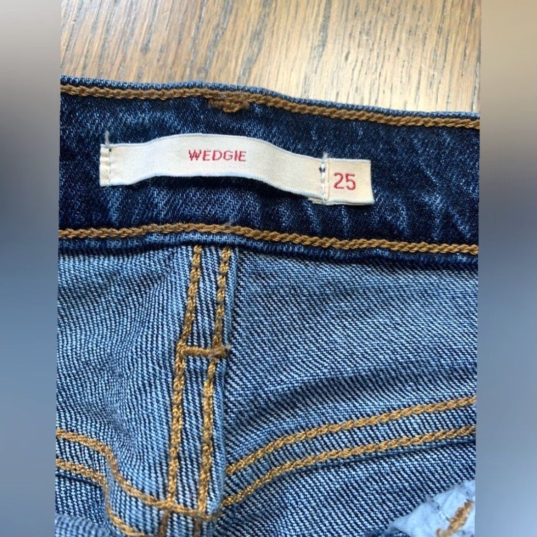 Levi's Levi's premium wedgie 25 Ankle Regular Women Blue Size 25 Size ONE SIZE - 3 Thumbnail