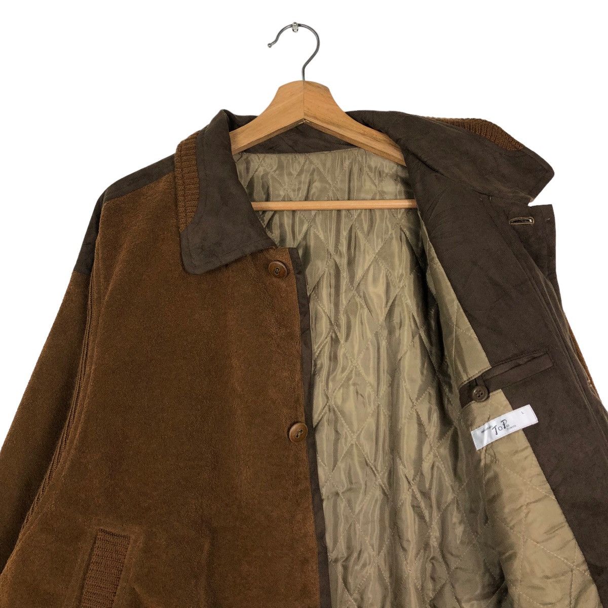 Japanese Brand 🔥Vintage Herringbone Wool Bomber Jacket Mountain Top Tokyo Size US L / EU 52-54 / 3 - 12 Thumbnail