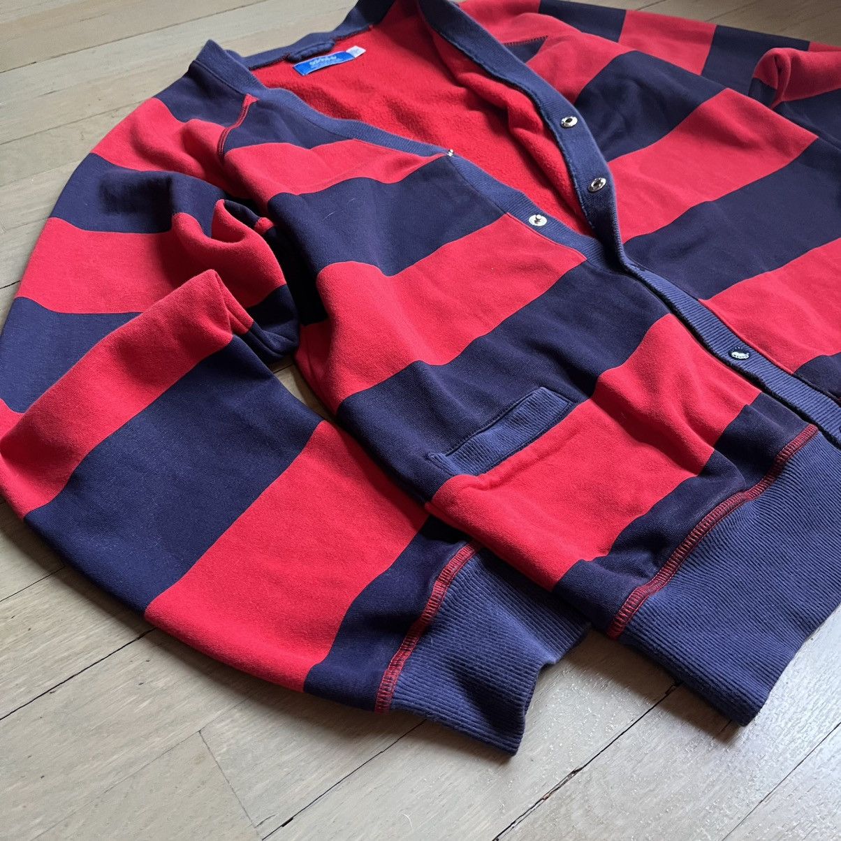 Adidas × Vintage Adidas Vintage Cardigan Sweater Size US S / EU 44-46 / 1 - 6 Thumbnail