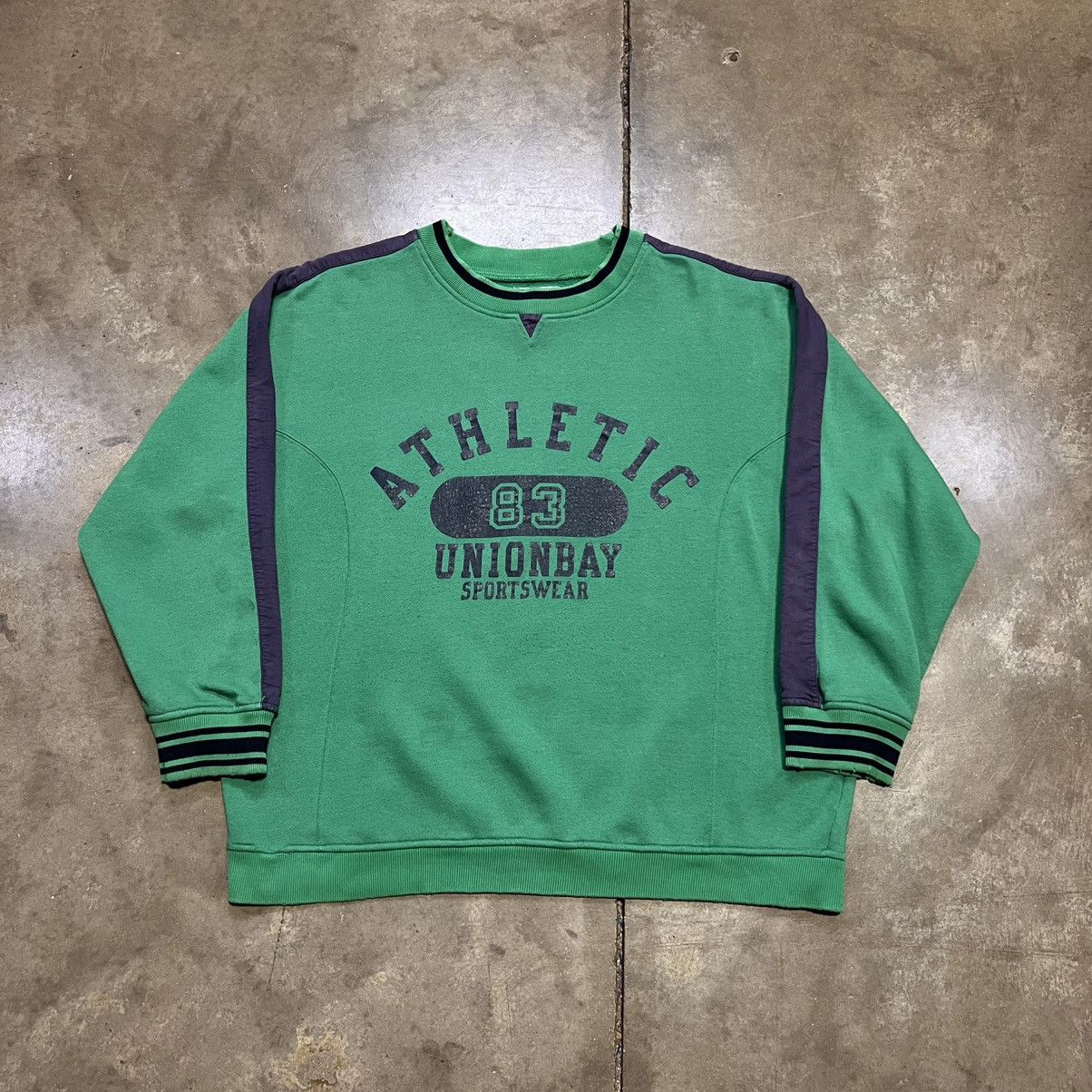 UNIONBAY Vintage Union Bay Crewneck Sweatshirt Striped Faded Y2K 90s Size US M / EU 48-50 / 2 - 1 Thumbnail