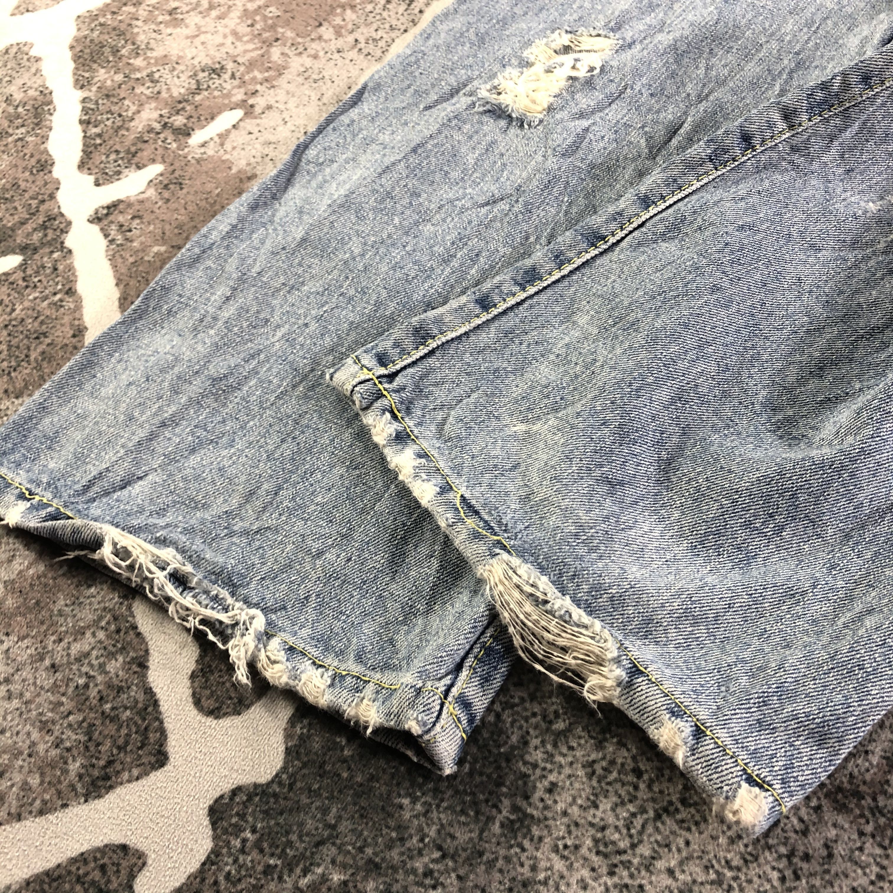 Japanese Brand Japanese Co&Lu Jeans Ripped Denim KJ3112 Size US 30 / EU 46 - 6 Thumbnail