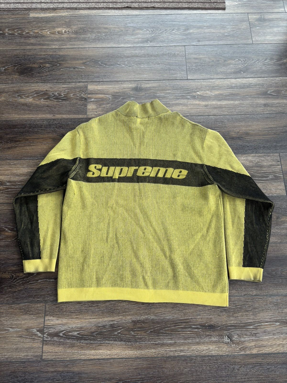 Supreme 2-Tone Ribbed Zip Up Sweater (FW22) - $188