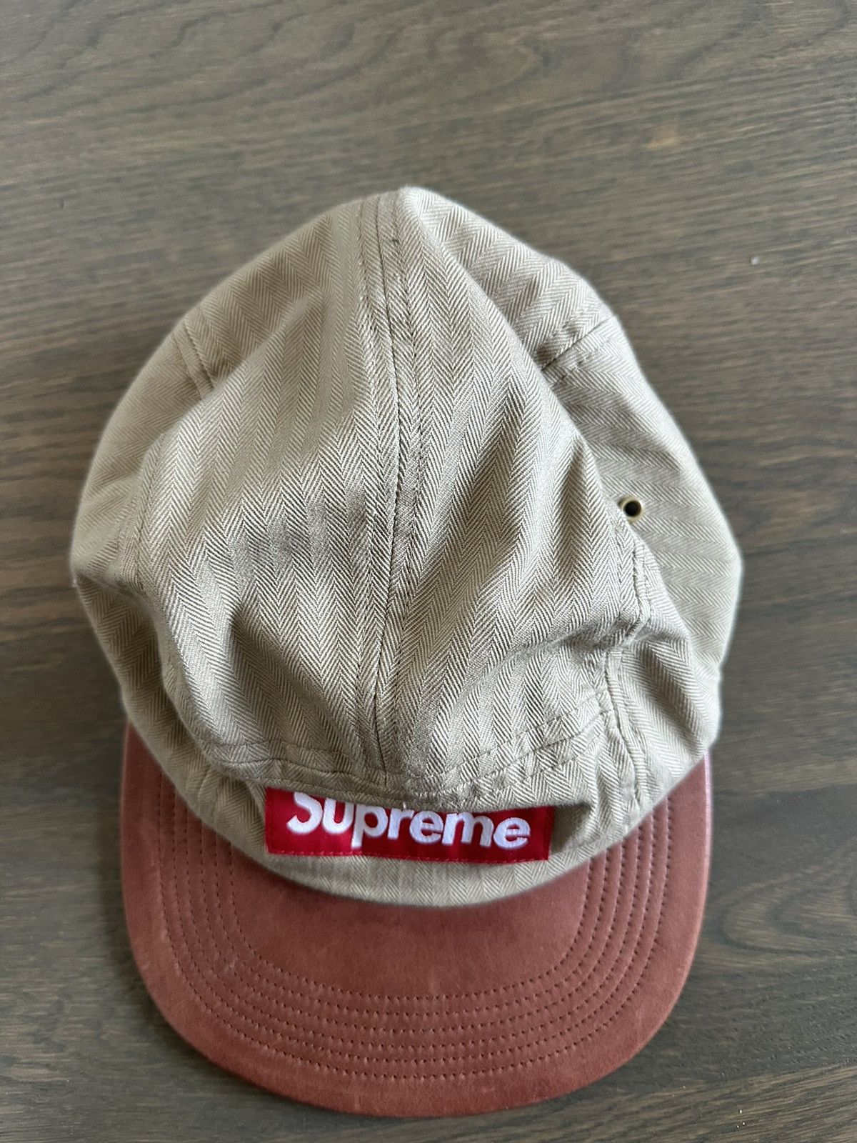 Supreme *RARE* Early Teen’s Vintage Supreme Leather 5 Panel Hat Size ONE SIZE - 2 Thumbnail