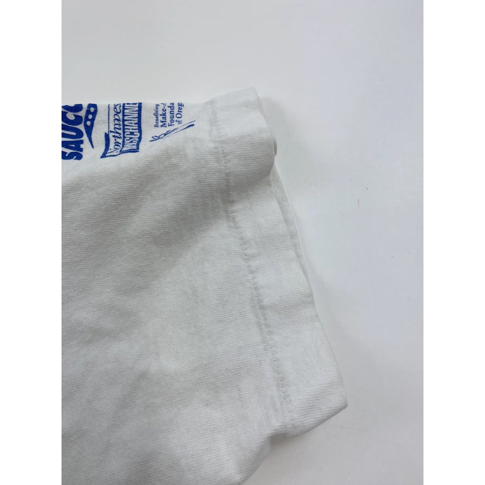 Fruit Of The Loom VINTAGE 96 NACA Bridge To Bridge Race Shirt Mens L White Size US L / EU 52-54 / 3 - 6 Thumbnail