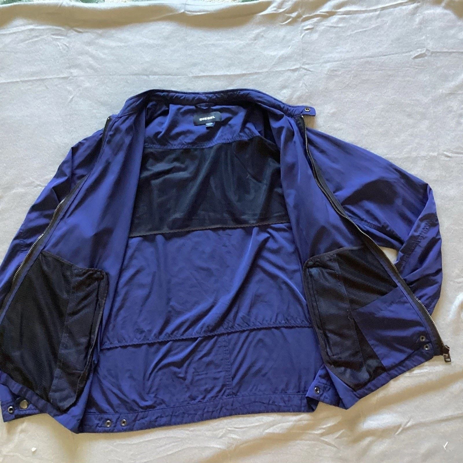 Diesel Diesel Zip Track Jacket XL Navy Minimalist Streetwear Size US XL / EU 56 / 4 - 9 Thumbnail