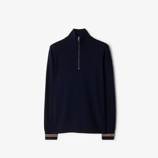 Burberry o1w1db10326 Half-Zip Sweater in Navy Size US L / EU 52-54 / 3 - 1 Preview