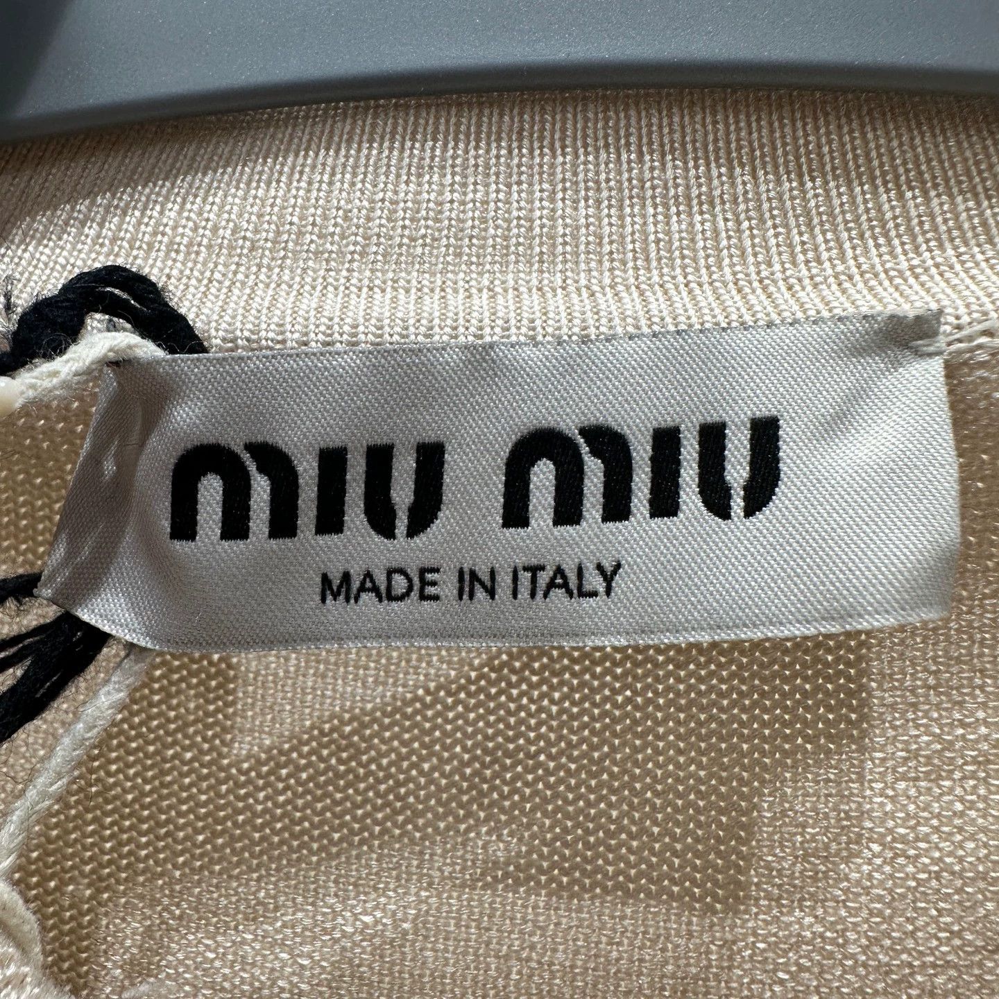 Miu Miu MIU MIU feb483 25SS Silk Logo Polo Shirt 36 Size XS / US 0-2 / IT 36-38 - 8 Thumbnail