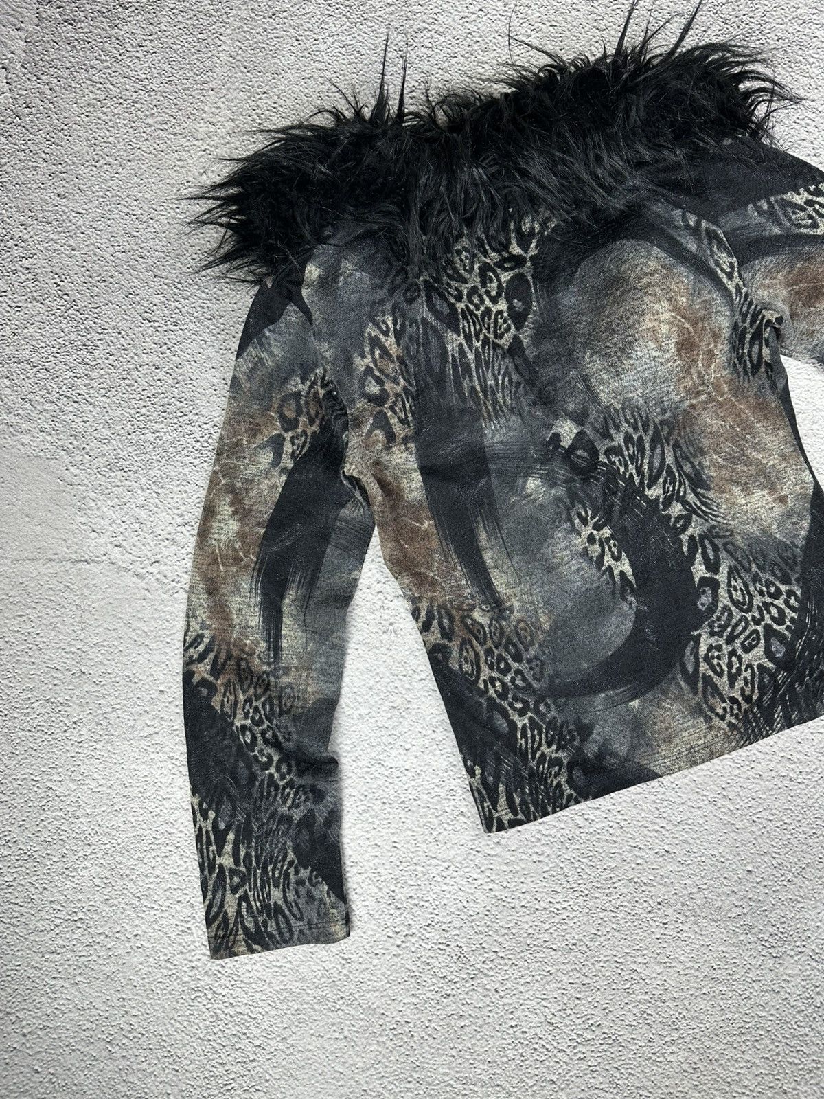 Japanese Brand Crazy Junya Watanabe Style Japan LGB Fur Fuzzy Opium Y2K Size S / US 4 / IT 40 - 5 Thumbnail