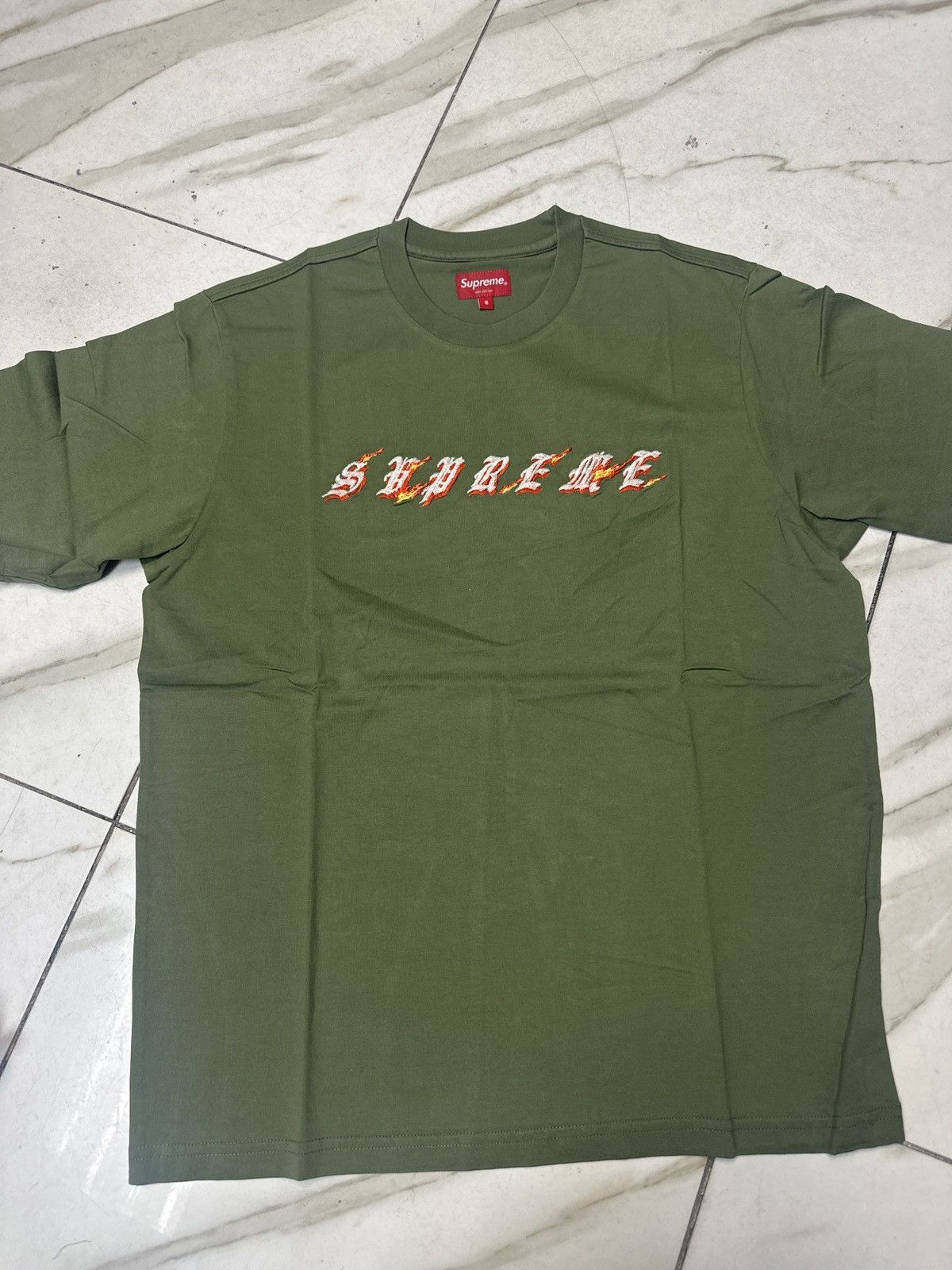 Supreme Supreme Flames S/s Top Mens Style : Ss22kn81 Size US M / EU 48-50 / 2 - 3 Thumbnail