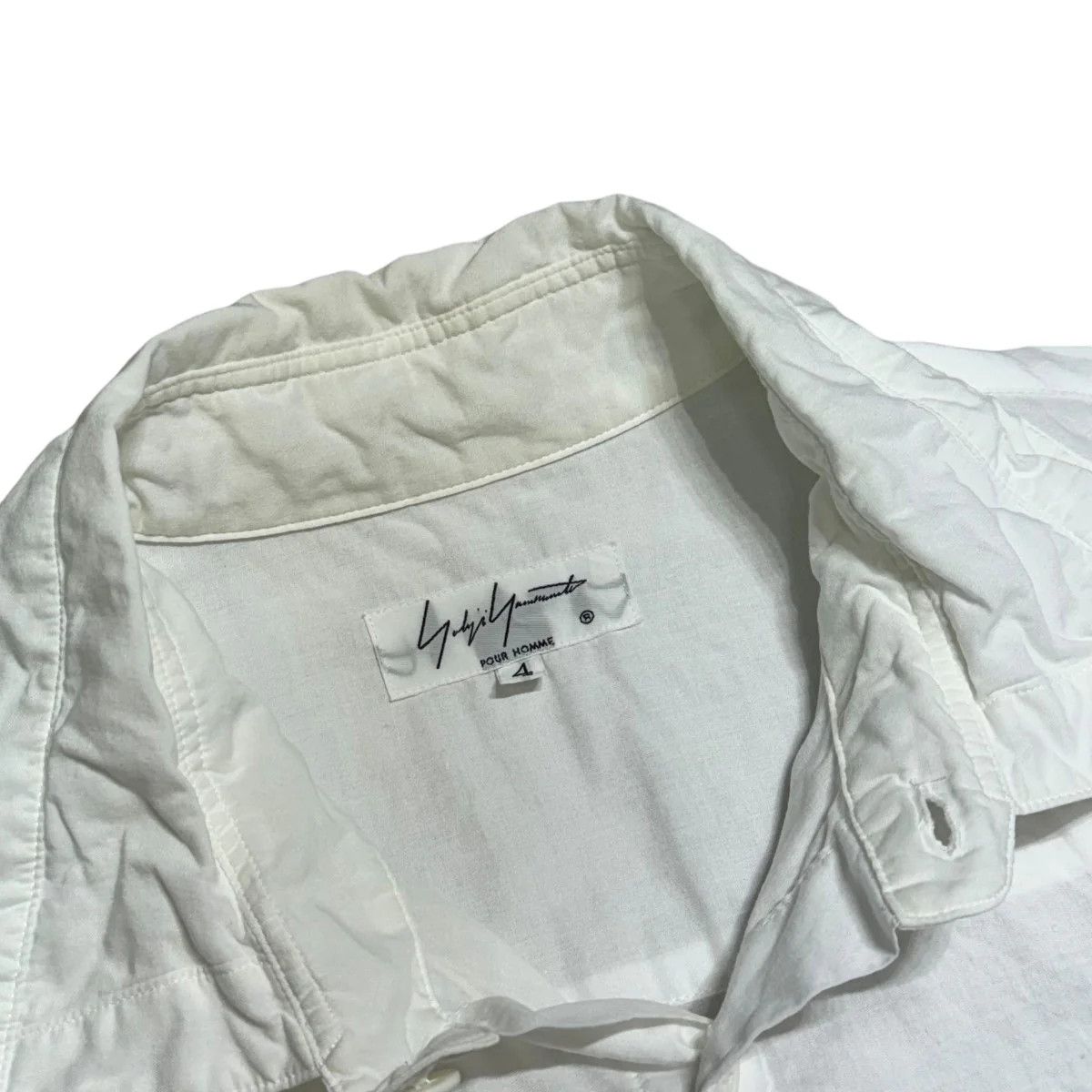 Yohji Yamamoto Yohji Yamamoto pour homme long sleeve shirt Size US XL / EU 56 / 4 - 3 Thumbnail