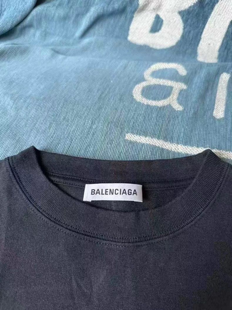Balenciaga Balenciaga Black Crew Neck Short Sleeve Shirt-2506 Size US S / EU 44-46 / 1 - 3 Thumbnail
