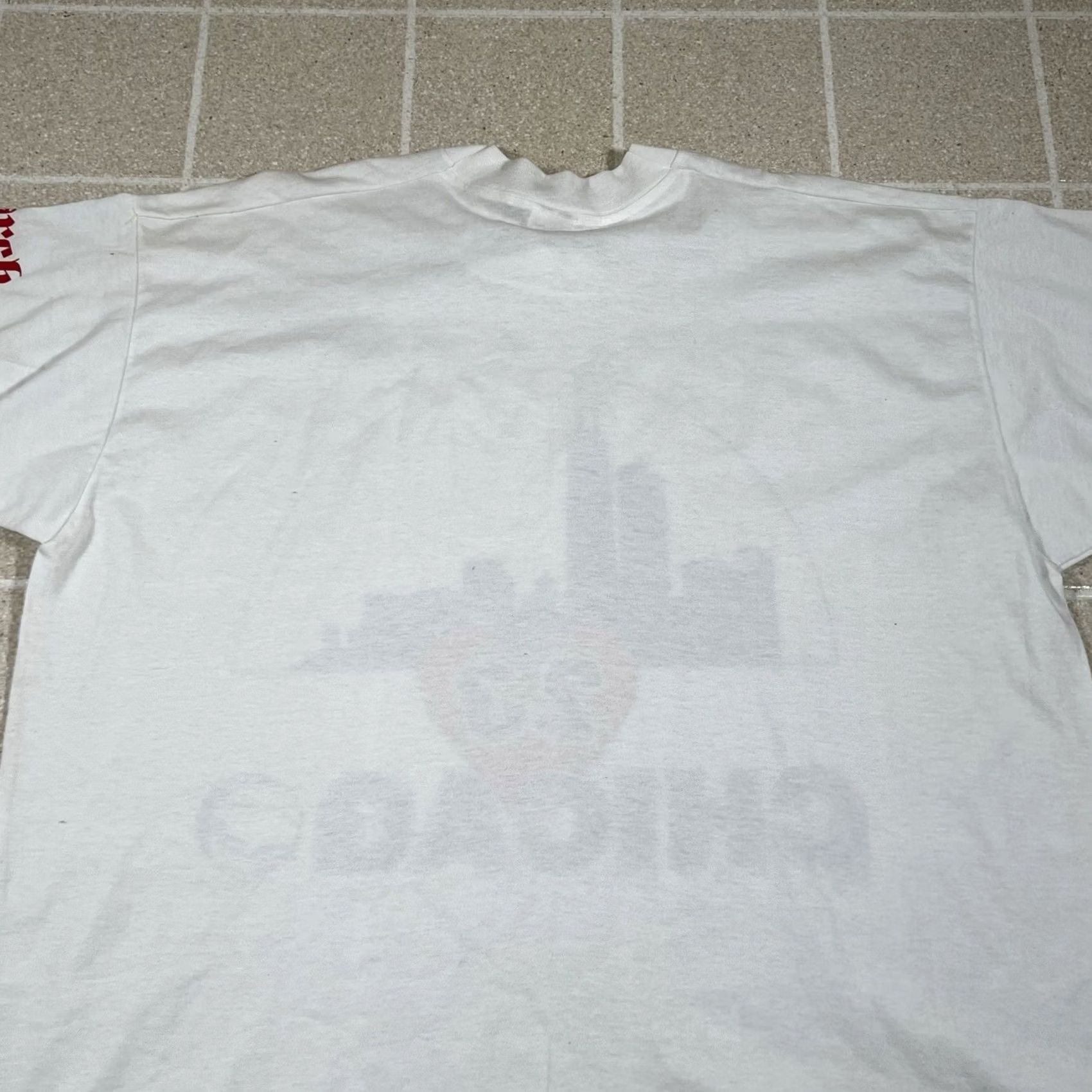 Vintage VINTAGE Chicago Windy City Tshirt 2XL White Mens T-Shirt City 90s? Size US XXL / EU 58 / 5 - 5 Thumbnail