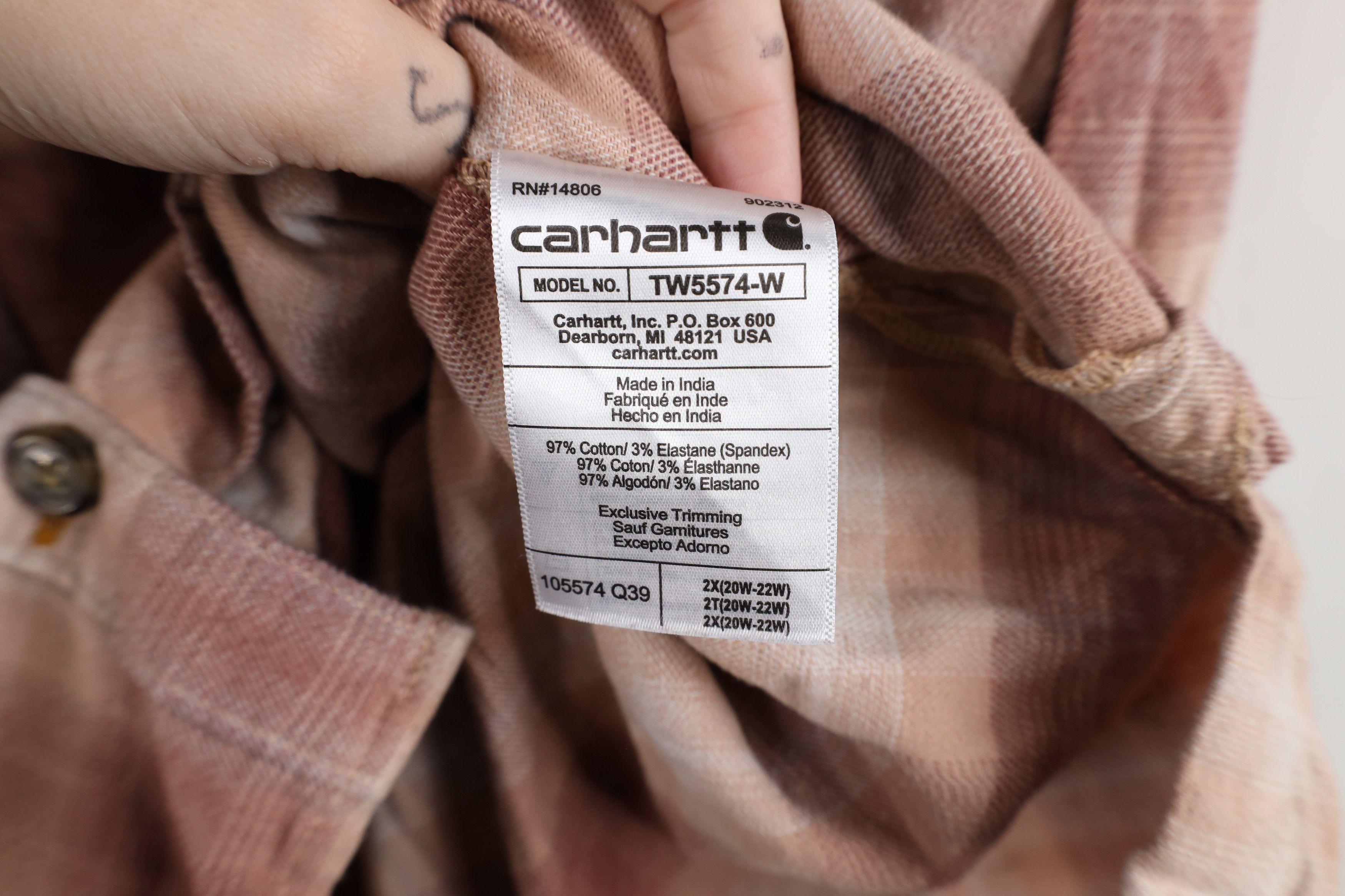 Carhartt Vintage Y2K Carhartt Flex Flannel Collared Button Shirt Size XXL / US 16-18 / IT 52-54 - 11 Thumbnail