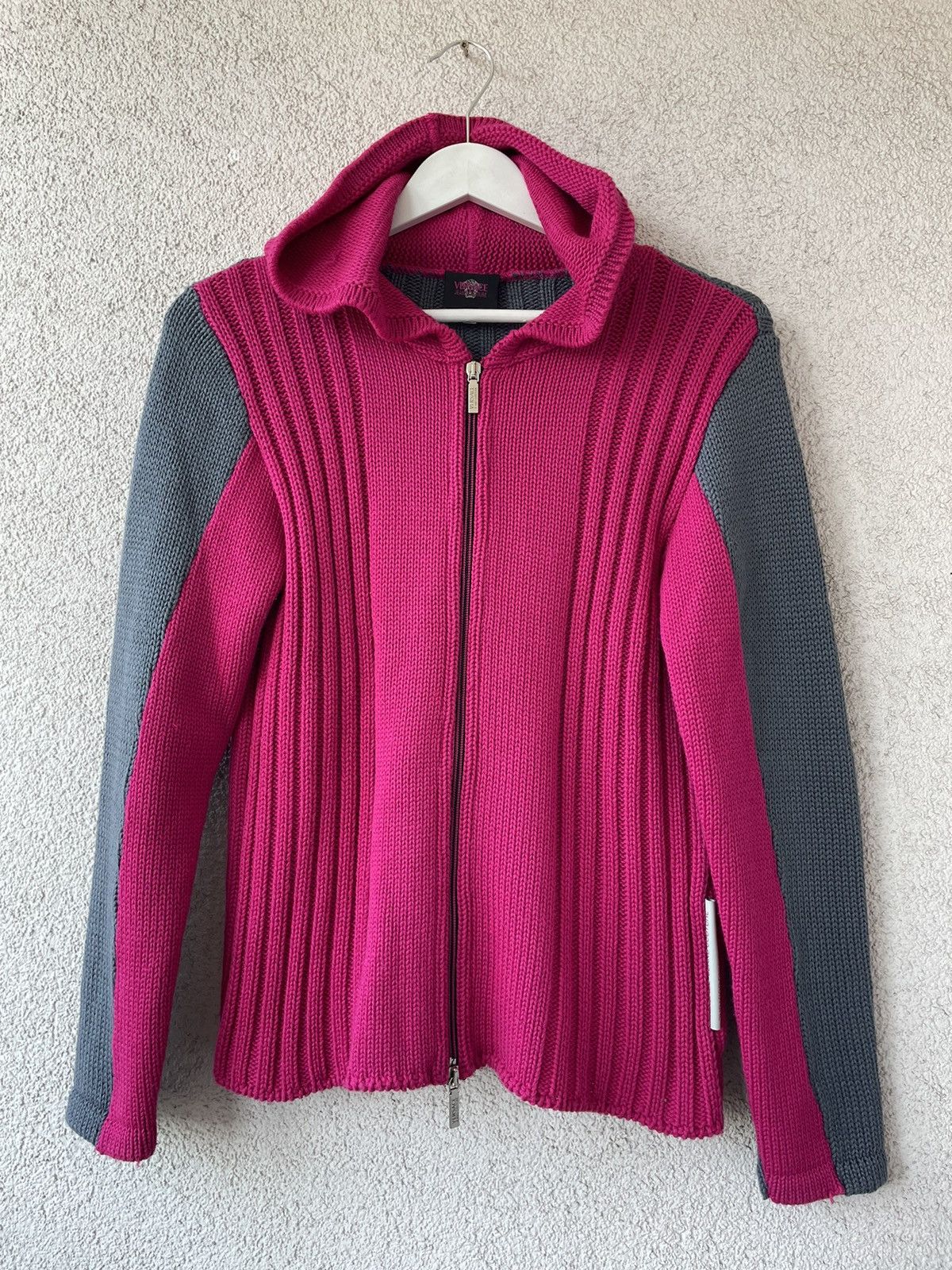 Versace Jeans Couture Versace Jeans Couture Women Pink Knitted Hoodie Size S Wool Size S / US 4 / IT 40 - 1 Thumbnail