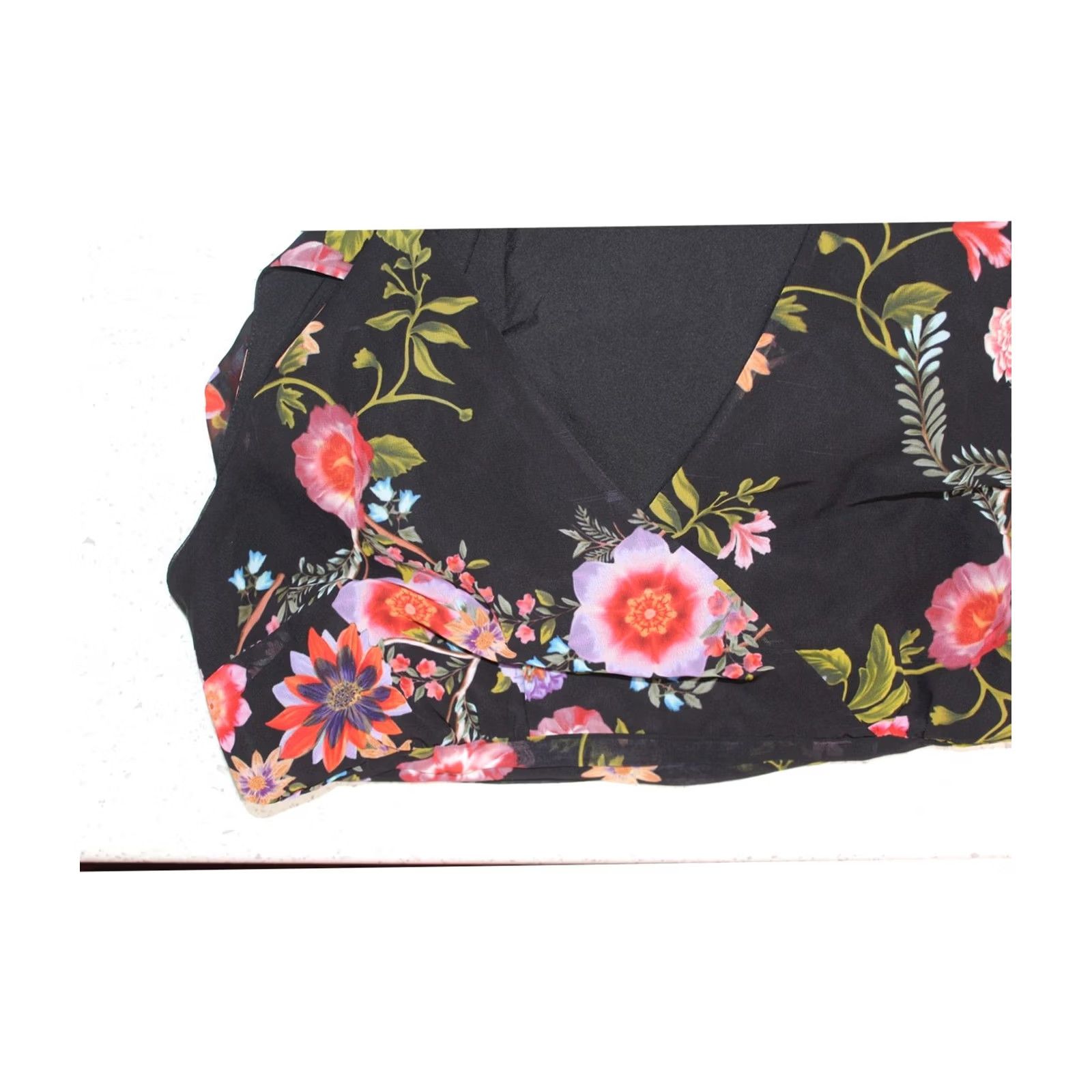 Vintage I.N.C Womens Midi Dress black 10 Handkerchief Hem Size L / US 10 / IT 46 - 2 Thumbnail