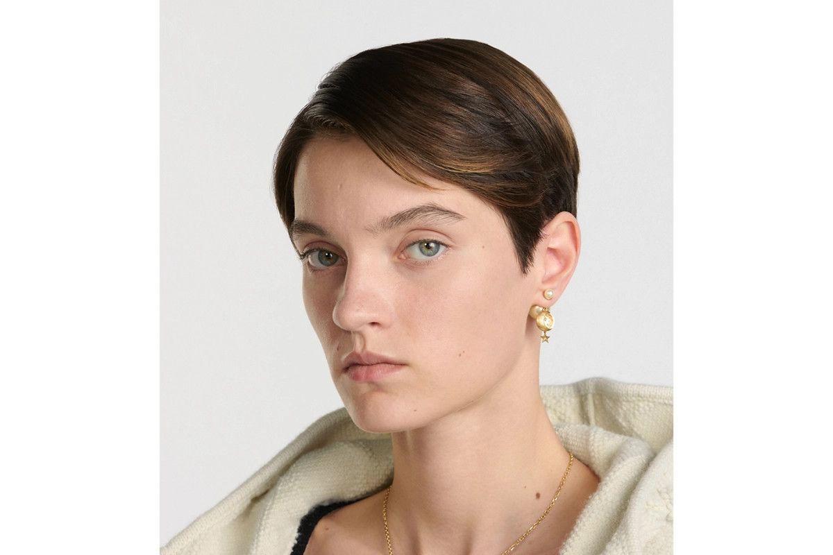 Dior o1bcso1str0126 Size:OS/Tribales Earrings in Golden/White Size ONE SIZE - 4 Thumbnail