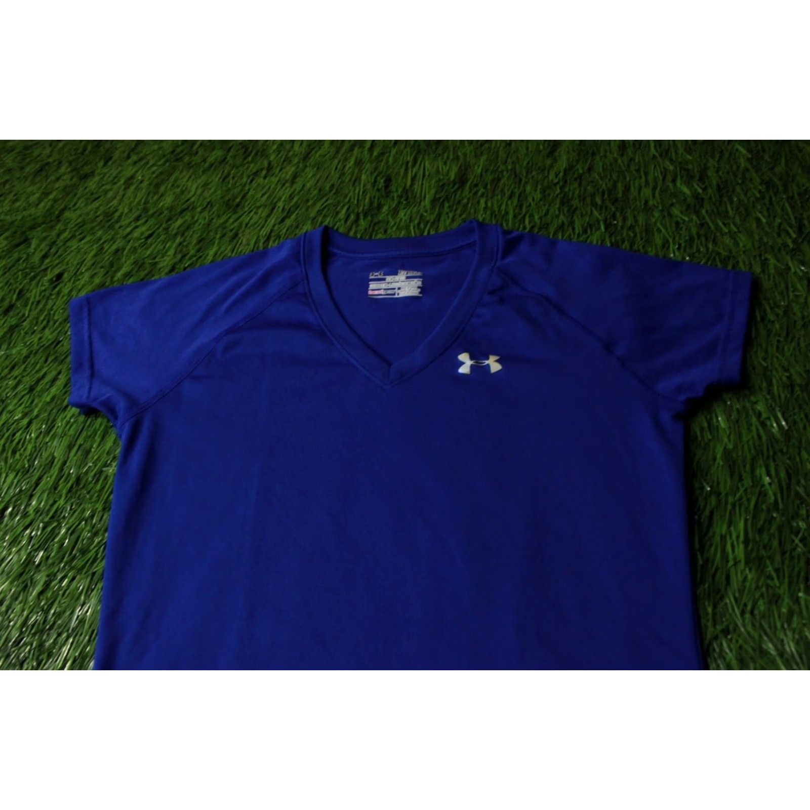 Under Armour UNDER ARMOUR HEATGEAR WOMEN SHIRT XS BLUE COMPRESSION TRAINING T-SHIRT jersey ORIGINAL SIZE XS Size XS / US 0-2 / IT 36-38 - 2 Thumbnail