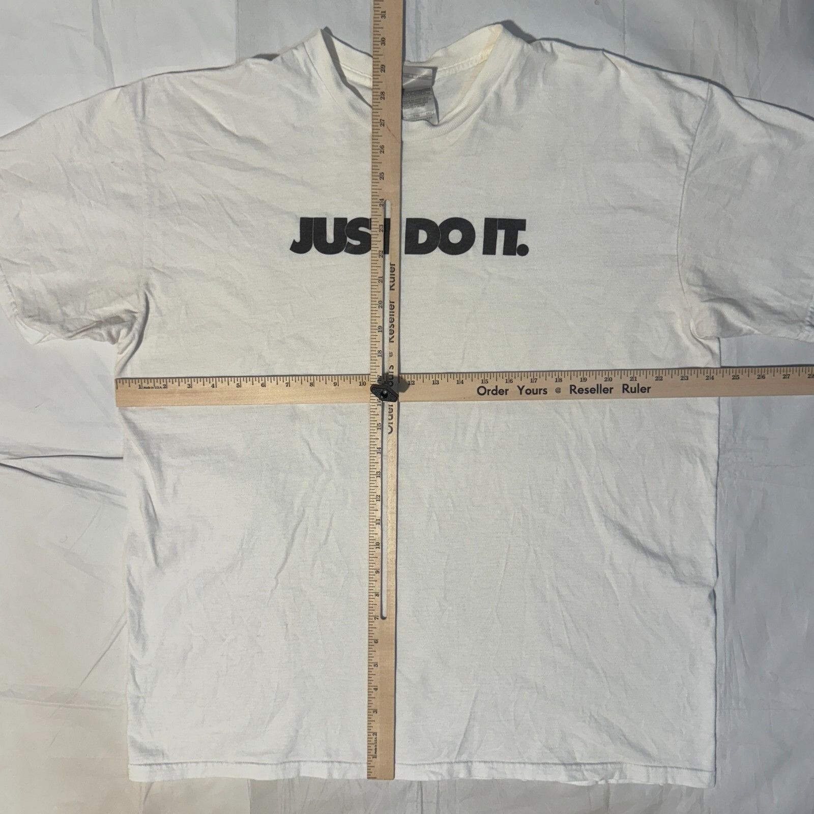 Nike Vintage Y2K Nike JUST DO IT Tshirt - 2XL White Short Sleeve Size US XXL / EU 58 / 5 - 3 Thumbnail