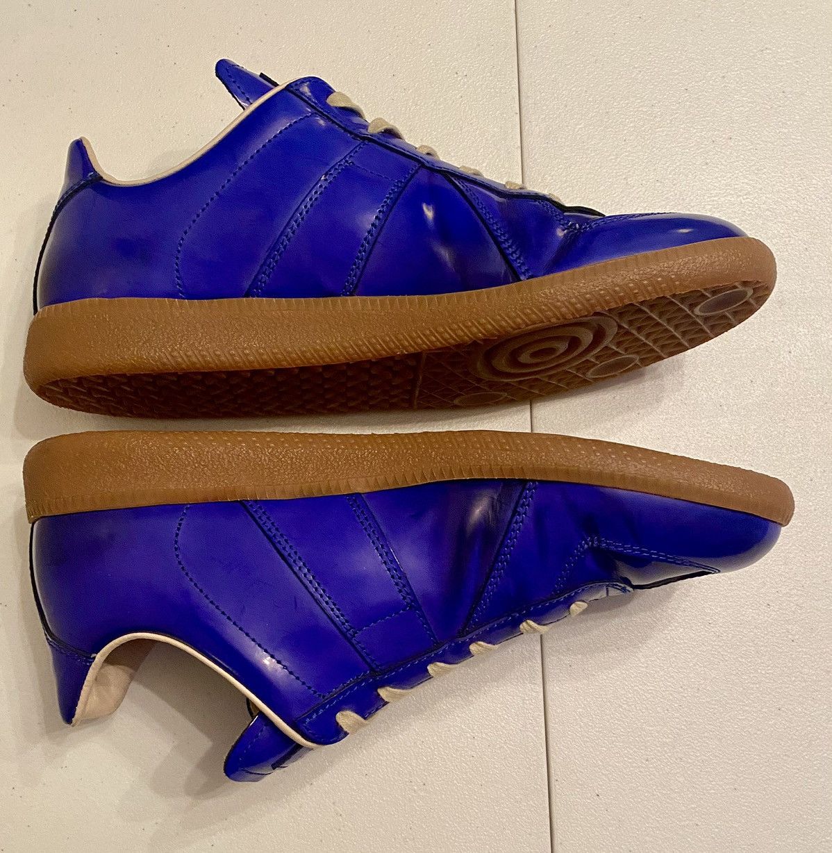 Maison Margiela Maison Margiela 22 🇮🇹 Blue Lambskin GAT Single Stitch 40 NIB Size US 7 / EU 40 - 5 Thumbnail