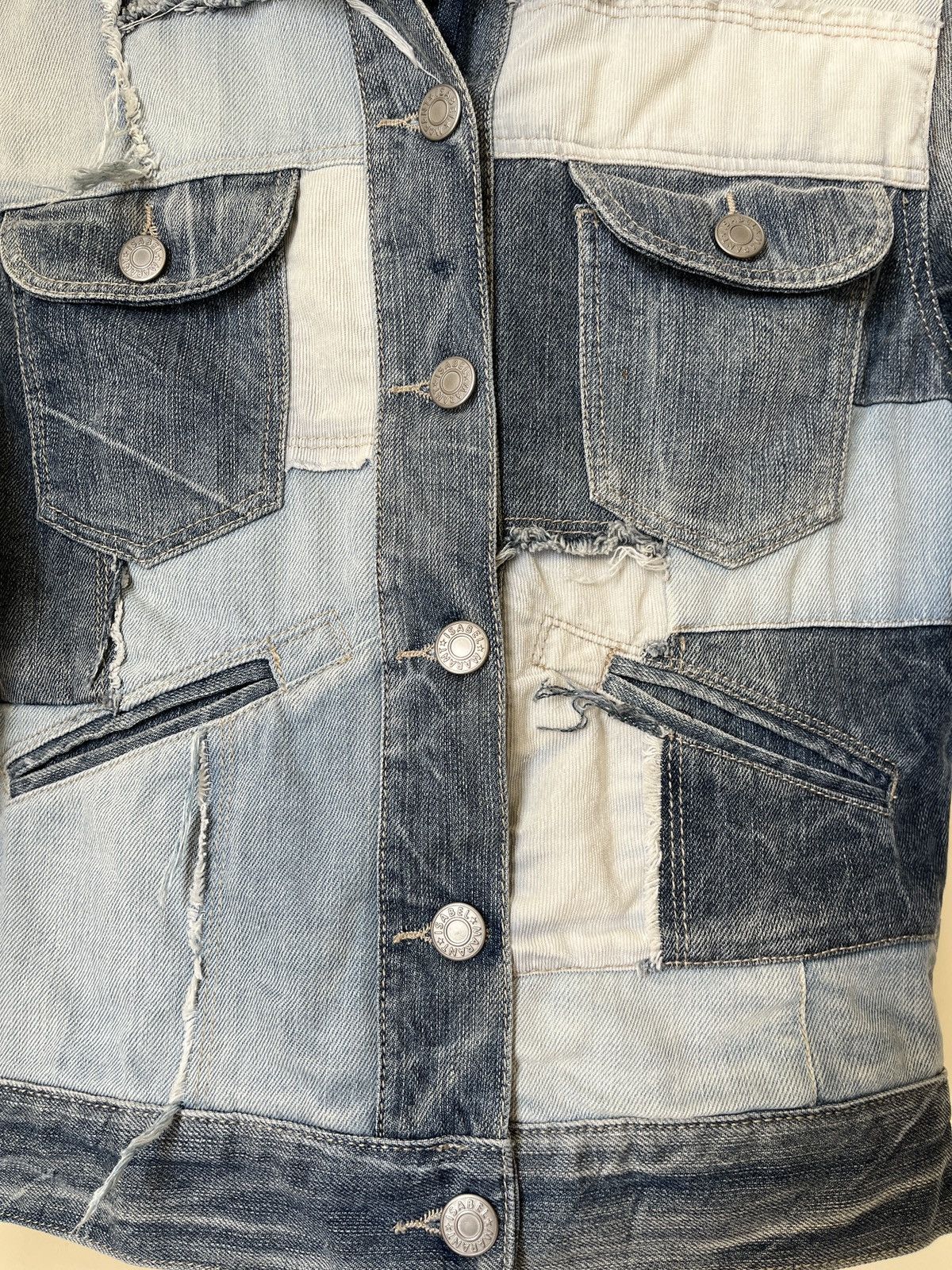 Isabel Marant Isabel Marant Patchwork Denim Jacket Size S / US 4 / IT 40 - 3 Thumbnail