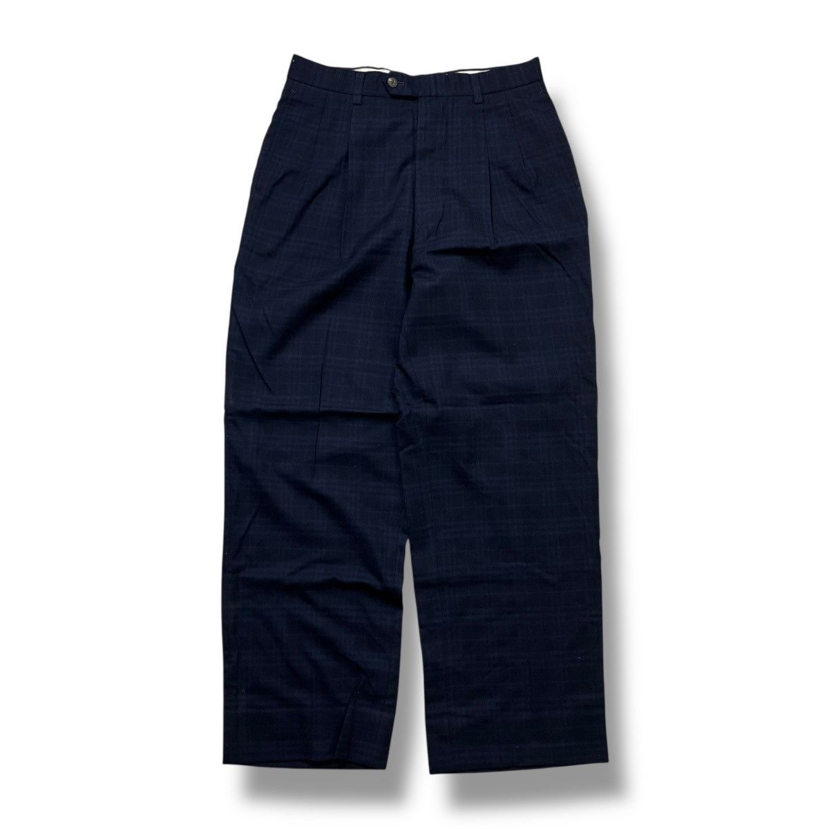 Burberry tartan pants burberry nova check baggy cut wool material Size US 29 - 1 Thumbnail