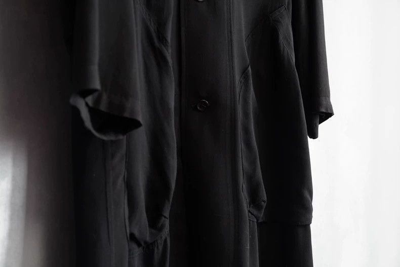 Yohji Yamamoto Yohji Yamamoto 13SS Triple Pocket Rayon Long Shirt 2505-Nex Size US XL / EU 56 / 4 - 4 Thumbnail