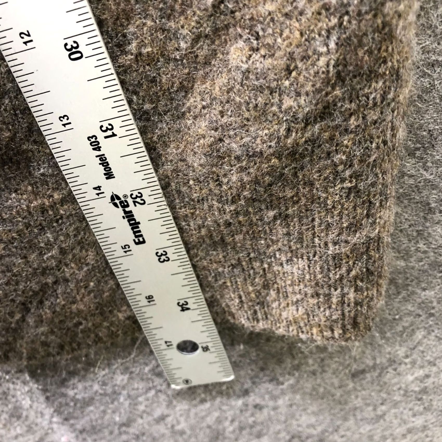 H&M H&M Cardigan Womens XS Brown Open Front Longline Balloon Sleeve Soft Fuzzy Knit Open Front Autumn Winter Fall Casual | Regular Fit Size XS / US 0-2 / IT 36-38 - 8 Thumbnail