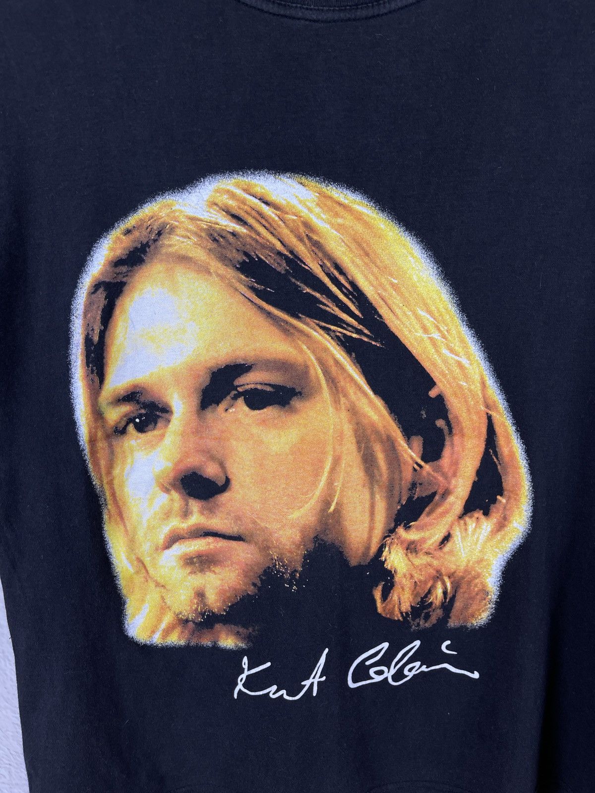 Band Tees × Vintage Rare Vintage City Waller Kurt Cobain 1967-1994 big logo tee Size US S / EU 44-46 / 1 - 3 Thumbnail