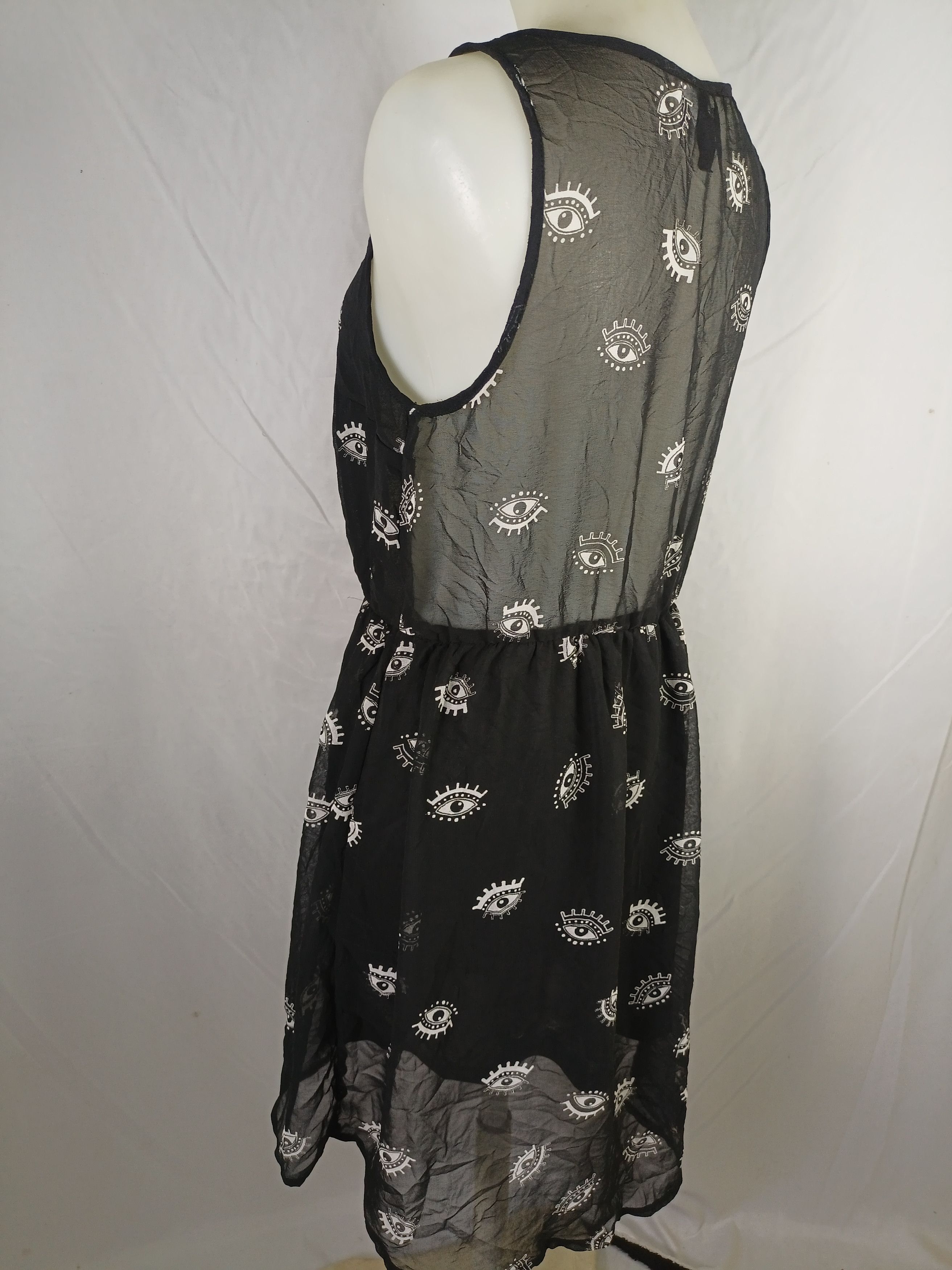 Divided × H&M × Japanese Brand H&M Divided Black All Seeing Eye Dress Sleeve less Size M / US 6-8 / IT 42-44 - 20 Thumbnail