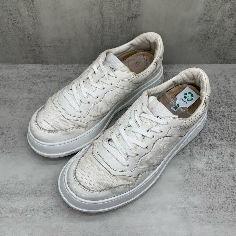 Gucci Gucci GG Print White Casual Sneakers for Men 0079 Size US 8.5 / EU 41-42 - 1 Thumbnail