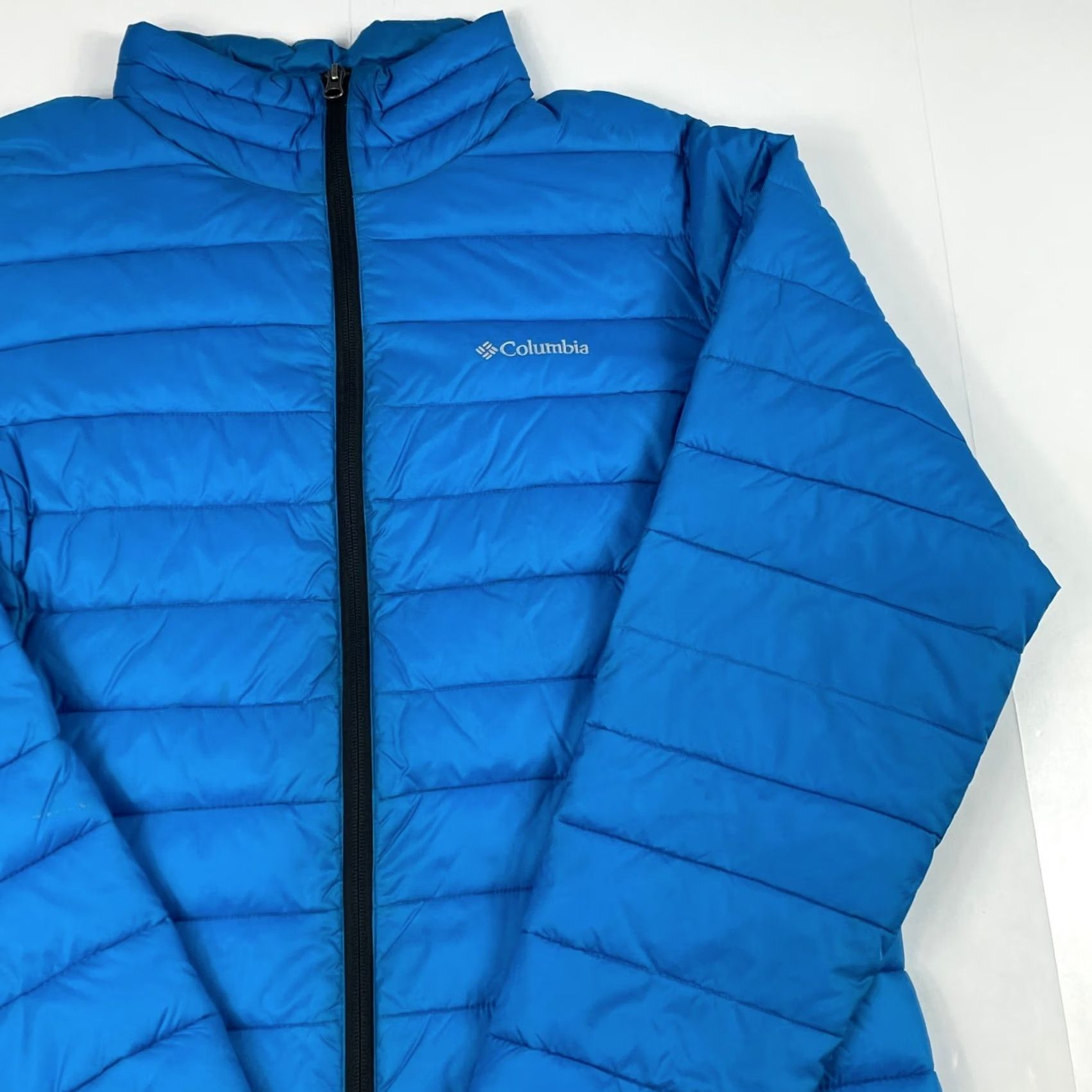 Vintage Columbia Jacket Women Large Blue Powder Lite Puffer Full Zip Hiking Snowboarding Size L / US 10 / IT 46 - 3 Thumbnail
