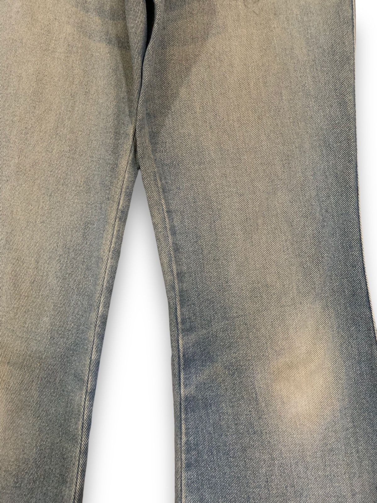 Hysteric Glamour Japanese Brand Yellow Mud Wash Flare Bell Bottom Jeans Size US 27 - 8 Thumbnail