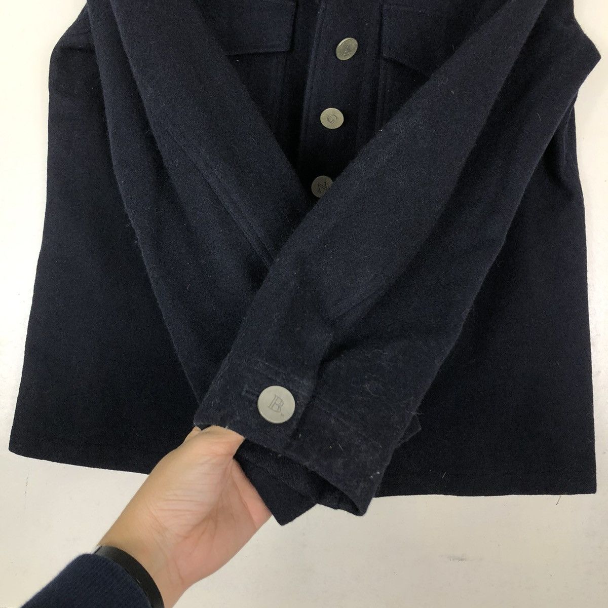 agnes b. 🔥VINTAGE CROPPED WOOL JACKET AGNES B. MILITARY DESIGN Size US S / EU 44-46 / 1 - 15 Thumbnail
