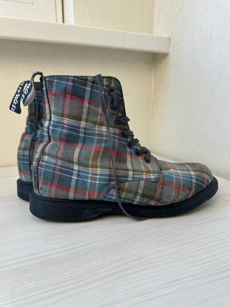 Dr. Martens Dr. Martens 1460 Tartan Plaid Fabric Ankle Combat Boot Size US 6 / EU 39 - 5 Thumbnail