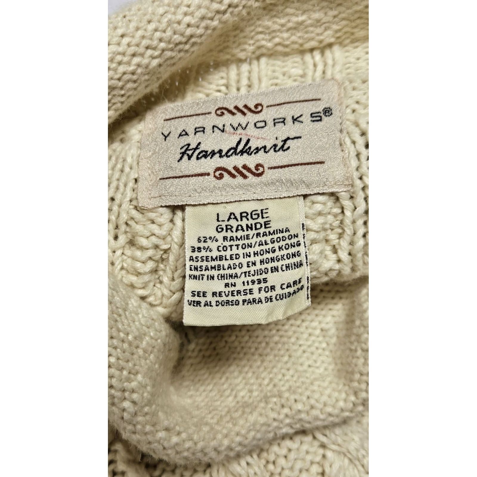 Vintage VINTAGE YarnWorks Sweater Dress Shirt? Size L / US 10 / IT 46 - 8 Thumbnail