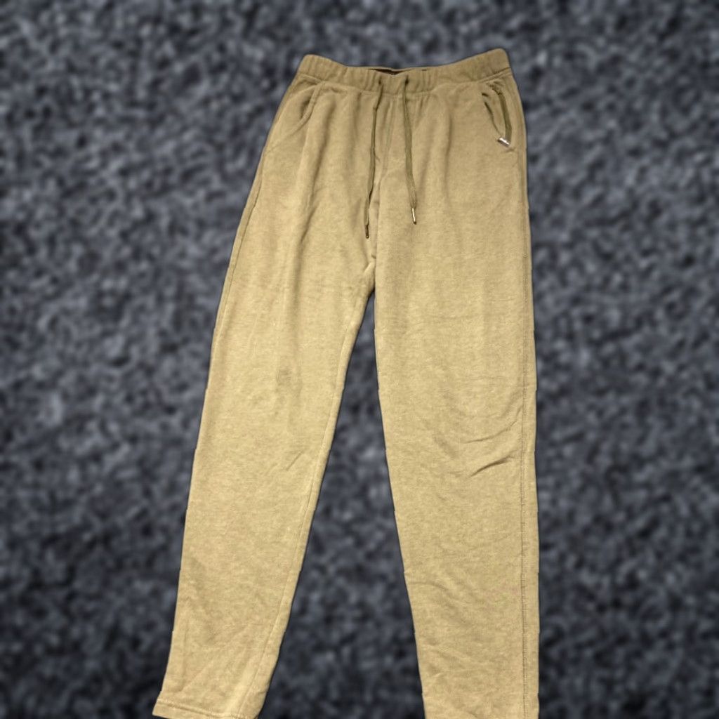 Eddie Bauer Eddie Bauer Lounge Pants Mens Small Olive Green Everyday Sleepwear Drawstring Size US 29 - 1 Thumbnail