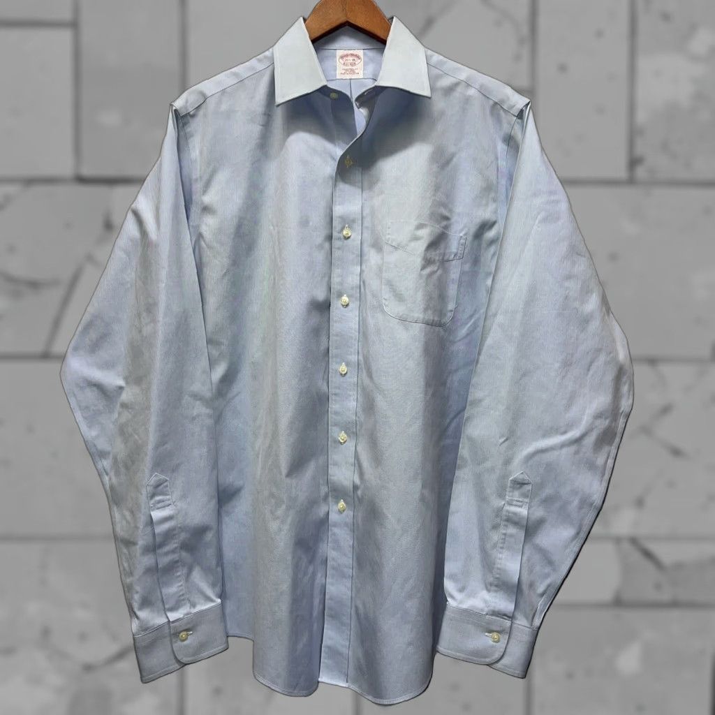 Brooks Brothers Brooks Brothers Dress Shirt Mens Size S Blue Non Iron Button Up Shirt Size 36R - 1 Thumbnail